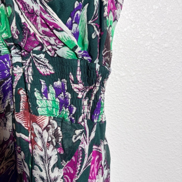 Diane Von Furstenberg Silk Fiesta Green Dress SIZE 6 - Picture 10 of 14